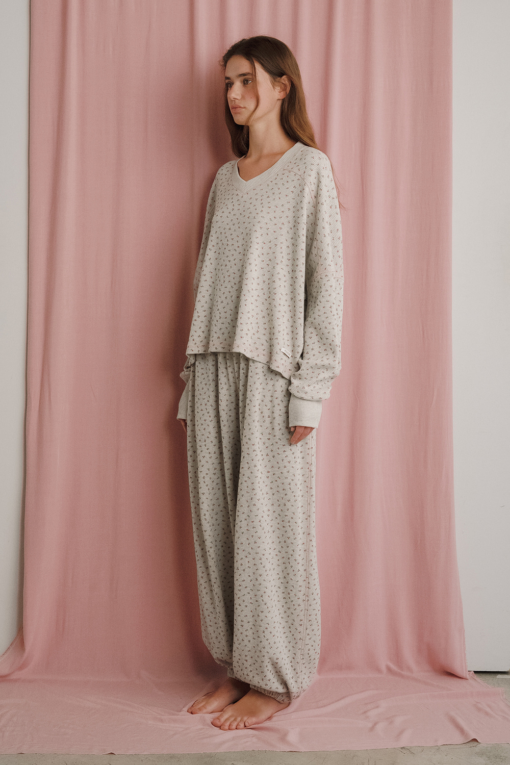 ルームウェア・パジャマ Pousiere SORA SET GRAY POUSIERÉ ㅣ SORA SET #GRAY