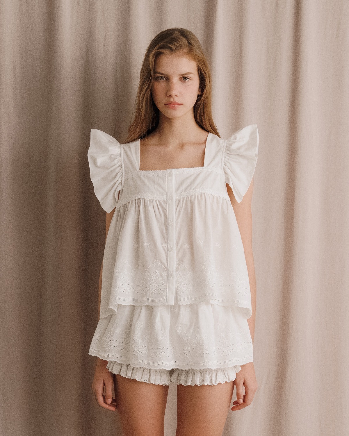 LOÉ TOP &amp;  SKIRT SHORTS SET