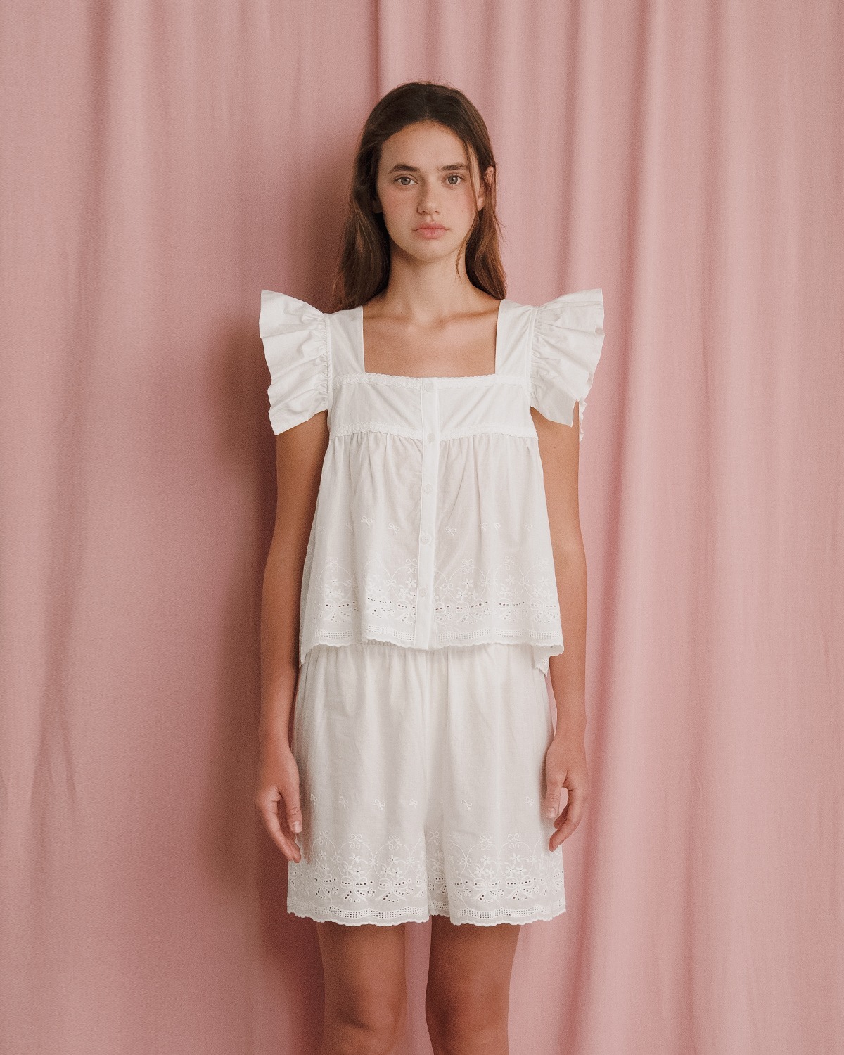 LOÉ TOP &amp; BERMUDA SHORTS SET