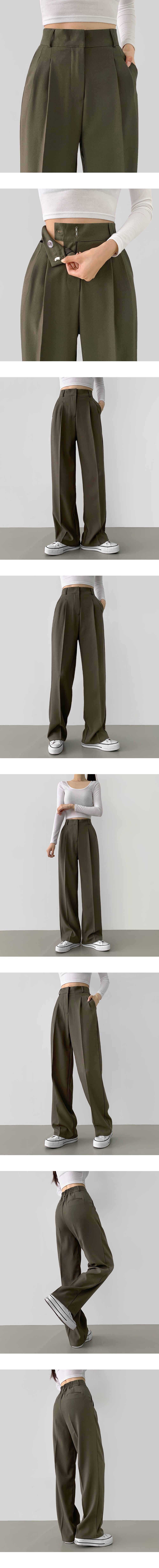 フラワーツータック入りワイドスラックス | ファッション通販