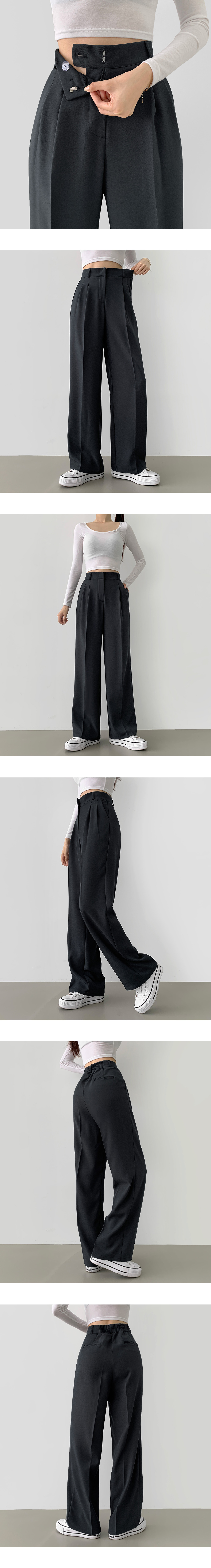 まぁしのページ フラワーツータック入りワイドスラックス | ファッション通販