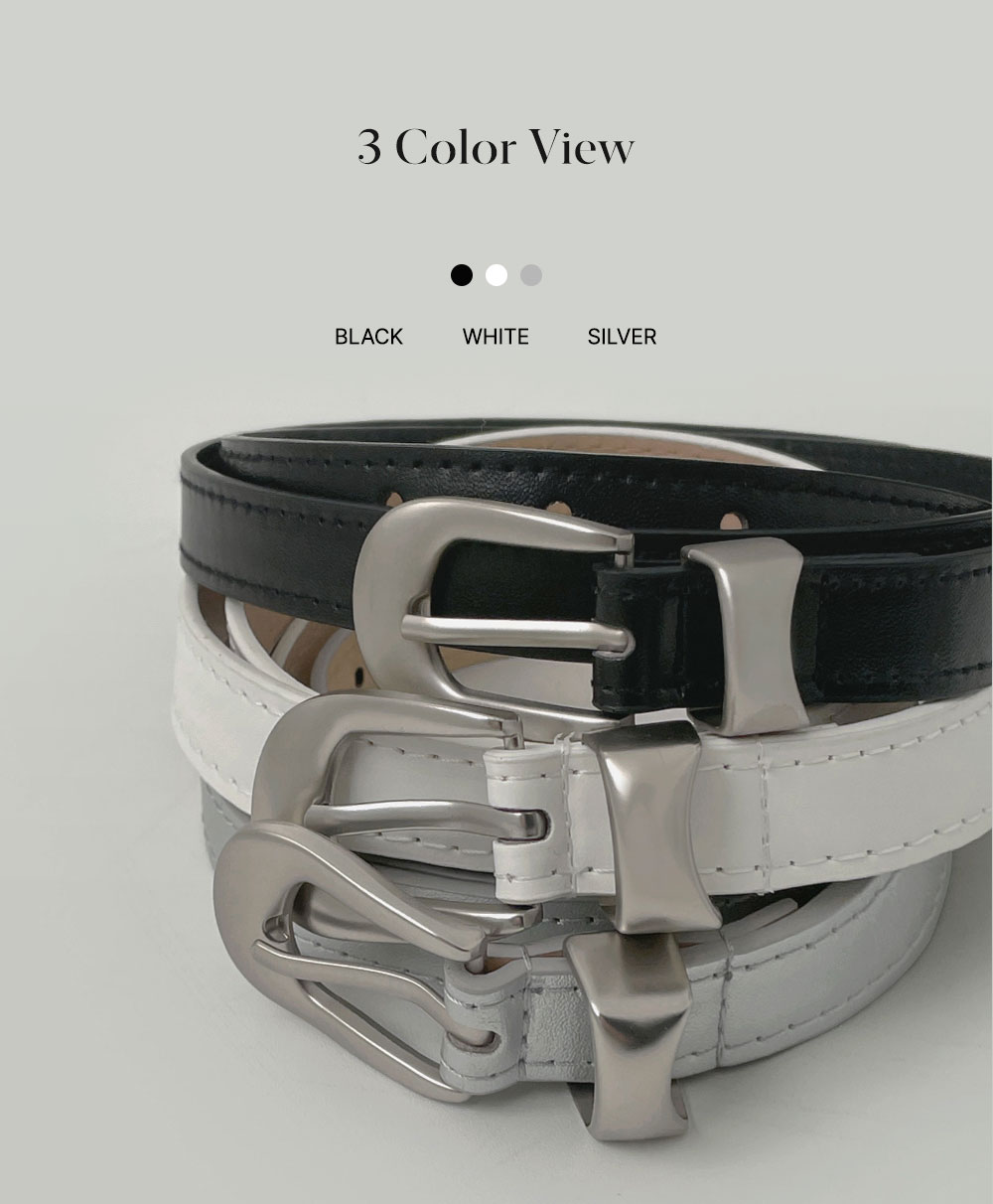 マットシルバー バックル ベルト | ファッション通販サイト NUGU