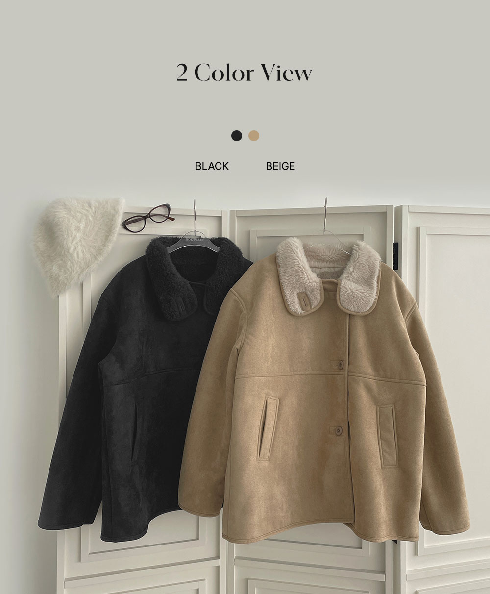 ハイネックファースエードムートンコート | ファッション通販サイト NUGU