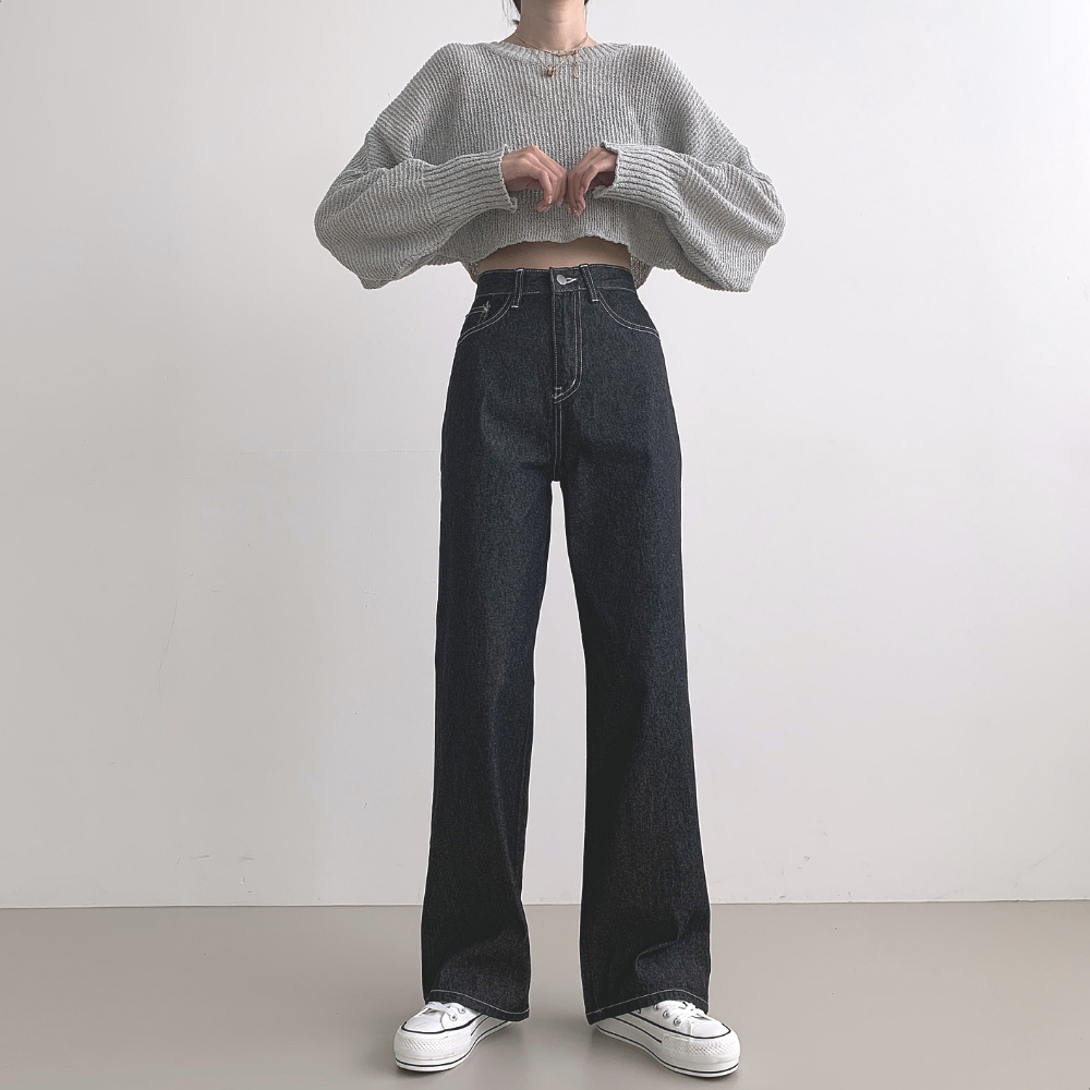 멜빵 스커트/바지 차콜 색상 이미지-S1L10