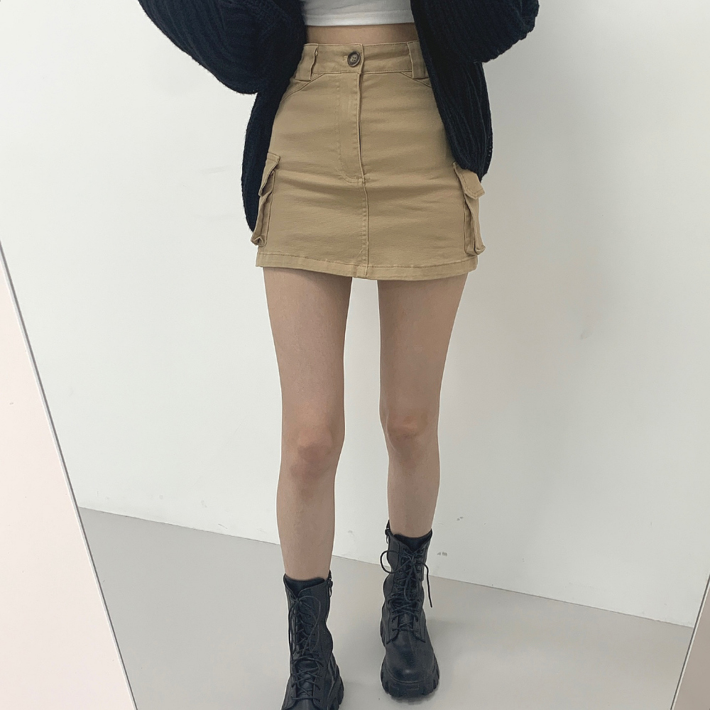 미니 스커트 모델 착용 이미지-S1L33