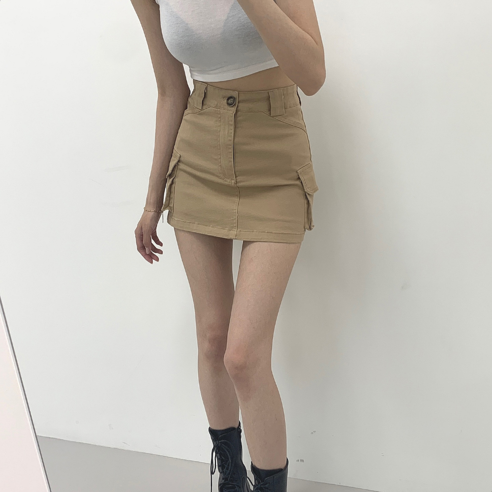 미니 스커트 모델 착용 이미지-S1L29