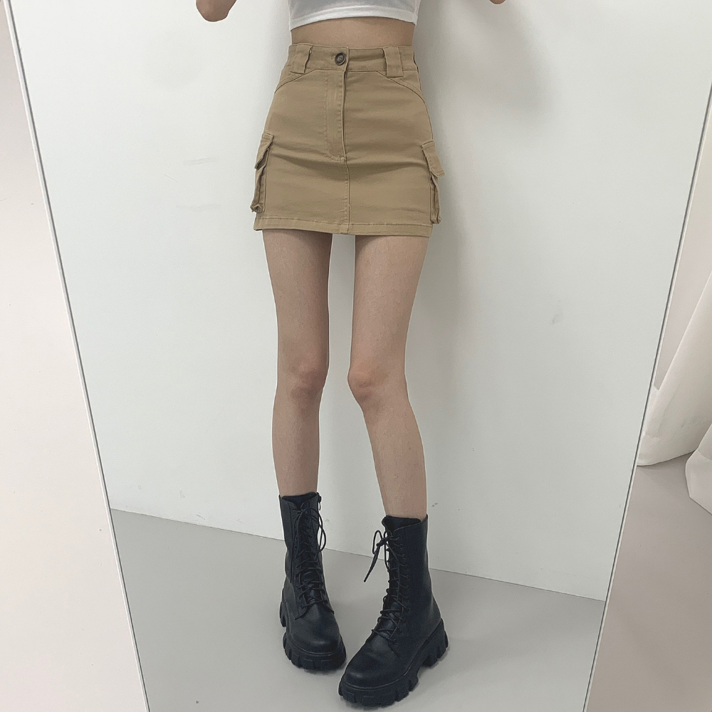 미니 스커트 모델 착용 이미지-S1L27