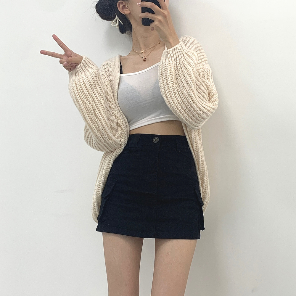 미니 스커트 모델 착용 이미지-S1L19