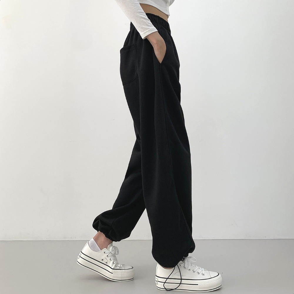 short/basic/long] 2WAYゴムワイドジョガーパンツ