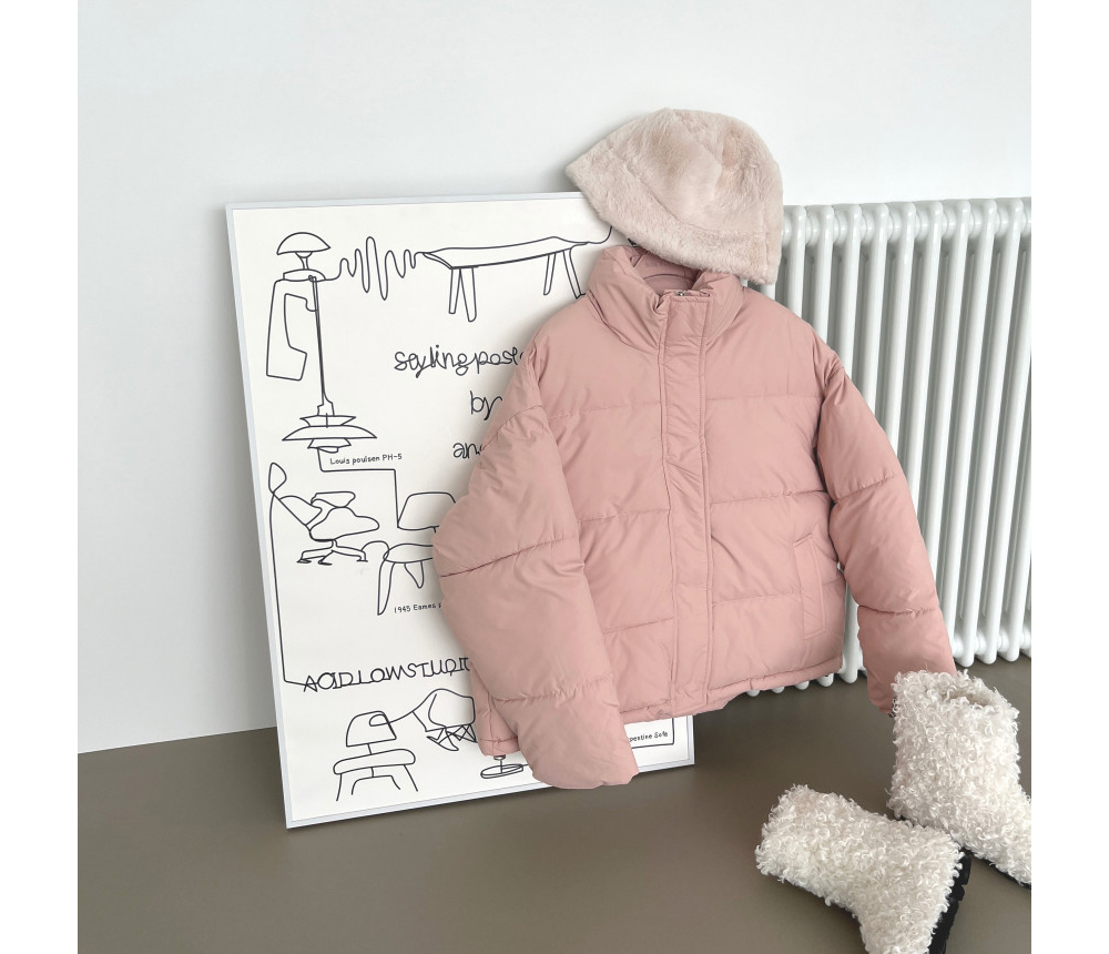 패딩 베이비핑크 색상 이미지-S1L45