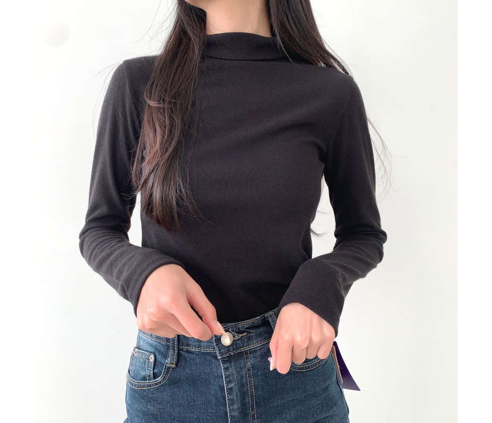 긴팔 티셔츠 모델 착용 이미지-S1L21