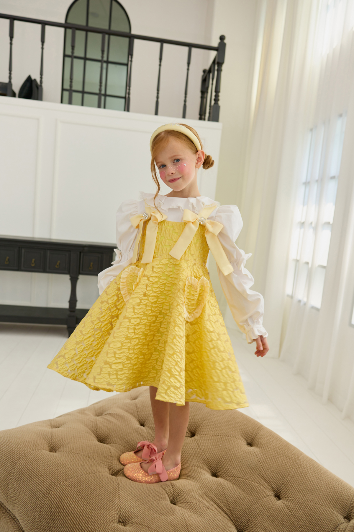 드레스 모델 착용 이미지-S85L106