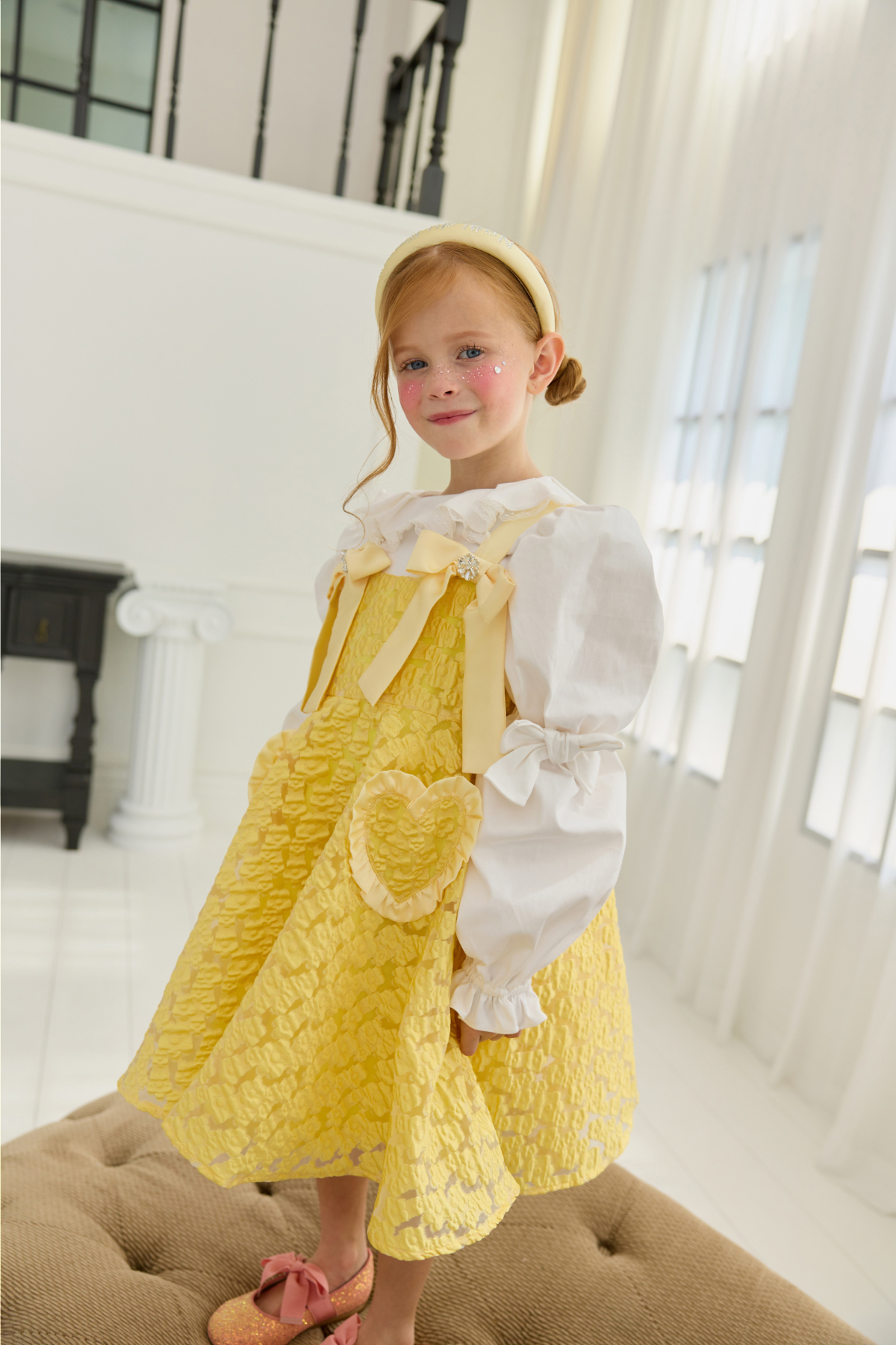 드레스 모델 착용 이미지-S85L107