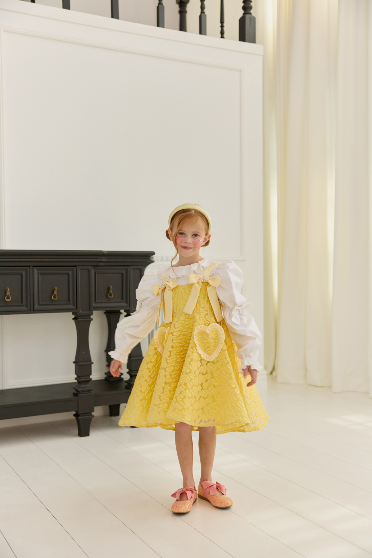 드레스 모델 착용 이미지-S85L98