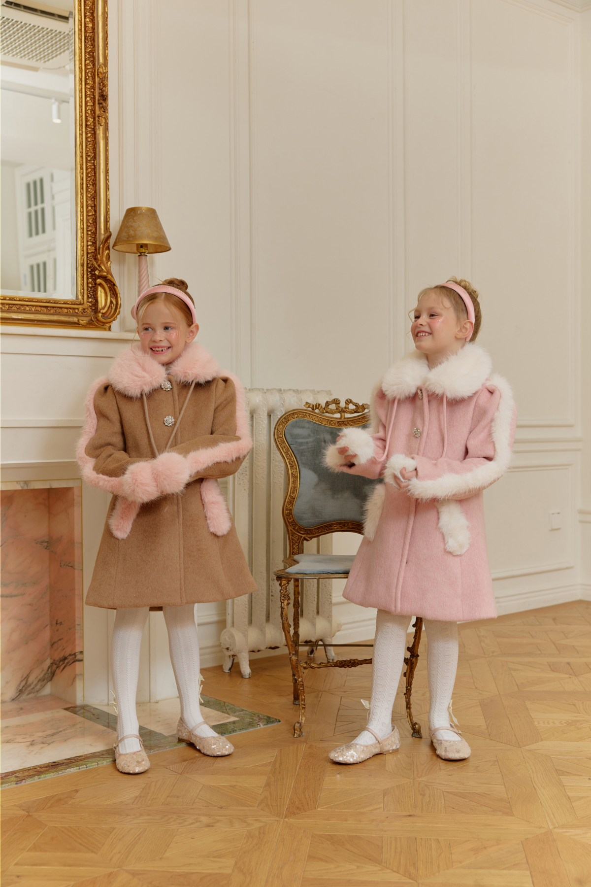 코트 모델 착용 이미지-S112L46