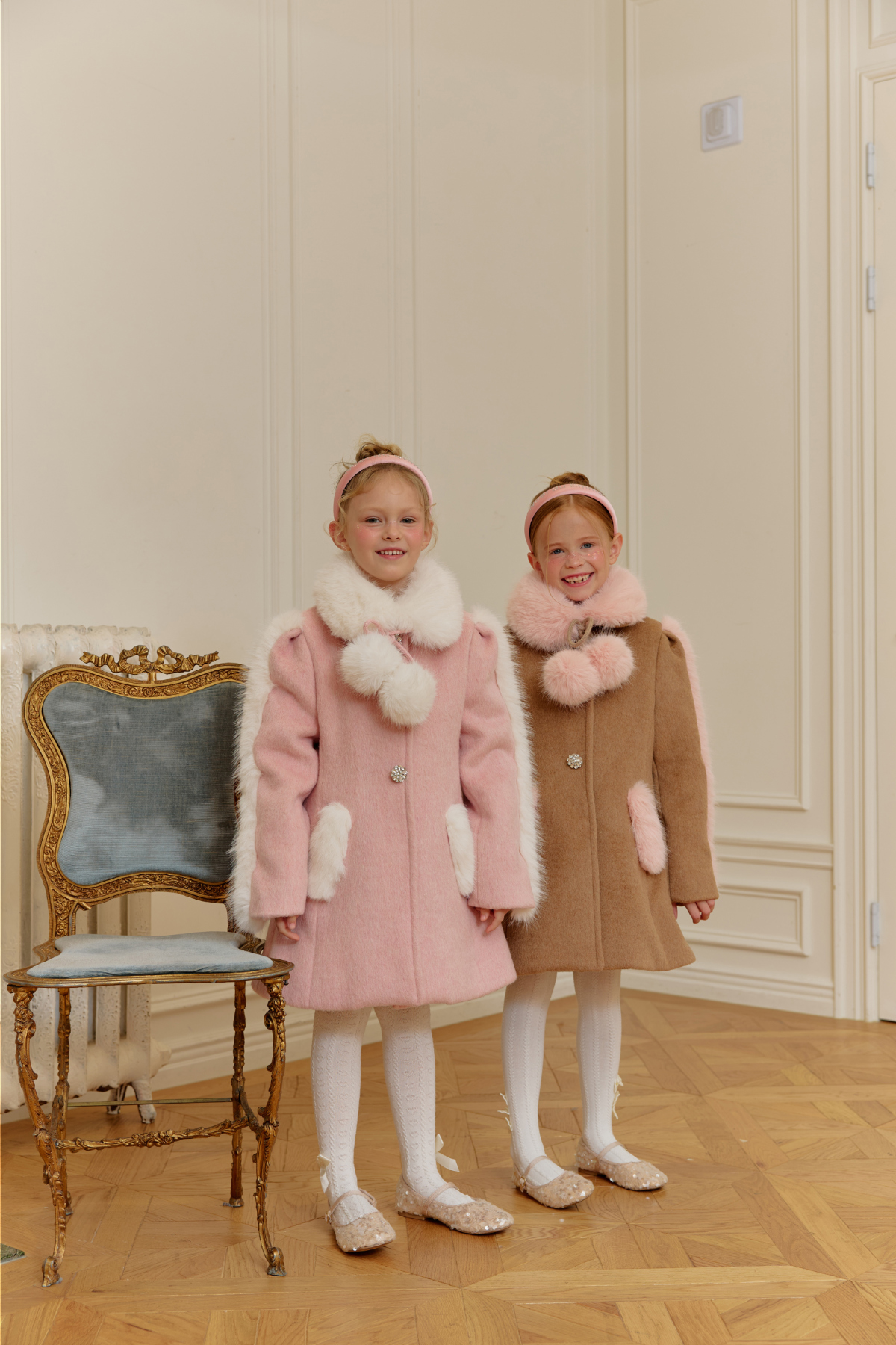 코트 모델 착용 이미지-S112L77