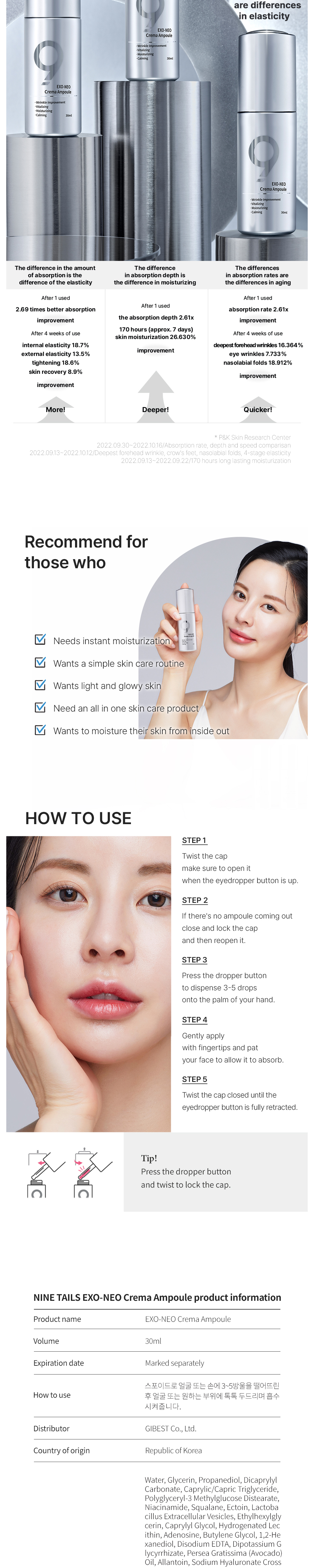 EXO-NEO CREMA AMPOULE 1ea - NINETAILS