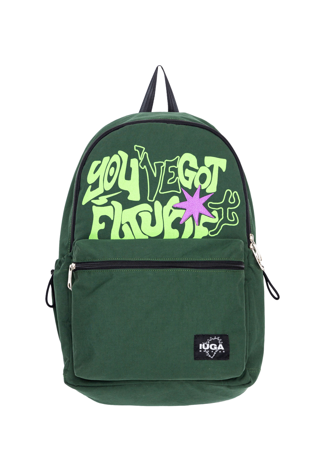 [IUGAMAKARAS]Printed Hidden Pocket Backpack/追跡付 MUSINSA | IUGAMAKARAS Printed Hidden Pocket Backpack (Black)
