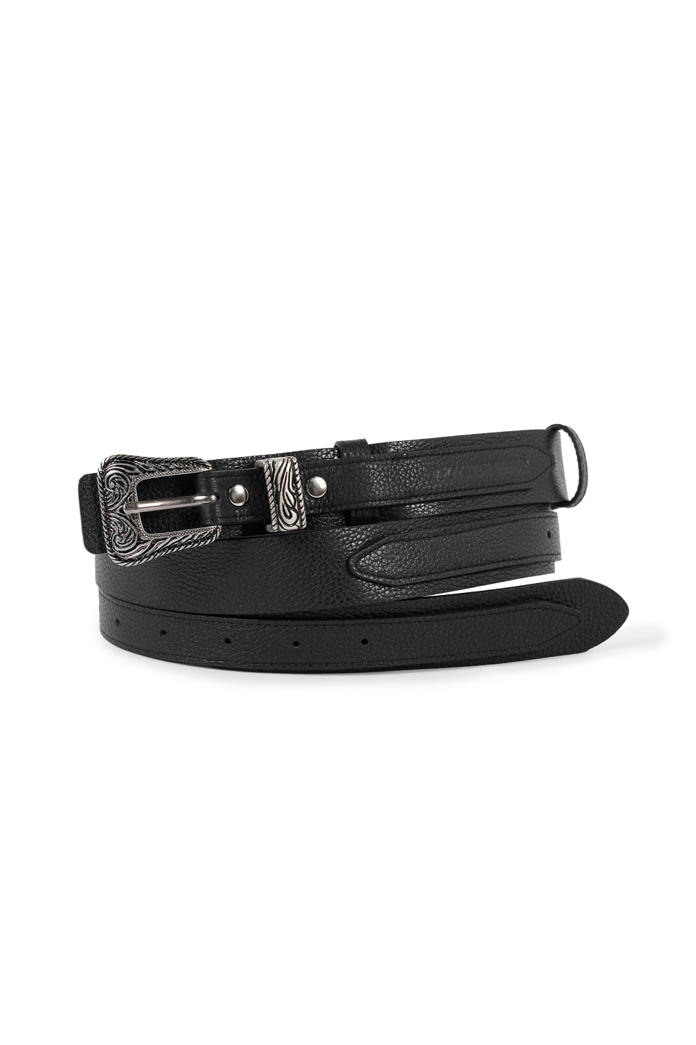 IUGAMAKARAS★韓国★人気★40mm Double Point Belt ベルト IUGAMAKARAS】40mm Double Point Belt | OUR BRAND,IUGAMAKARAS