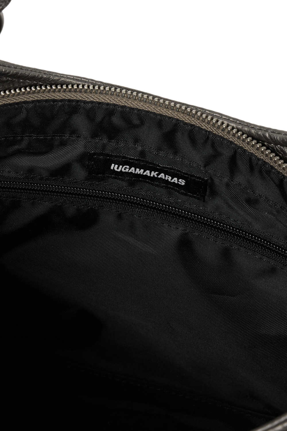 Studded Leather Shoulder Bag (Silver) - IUGAMAKARAS