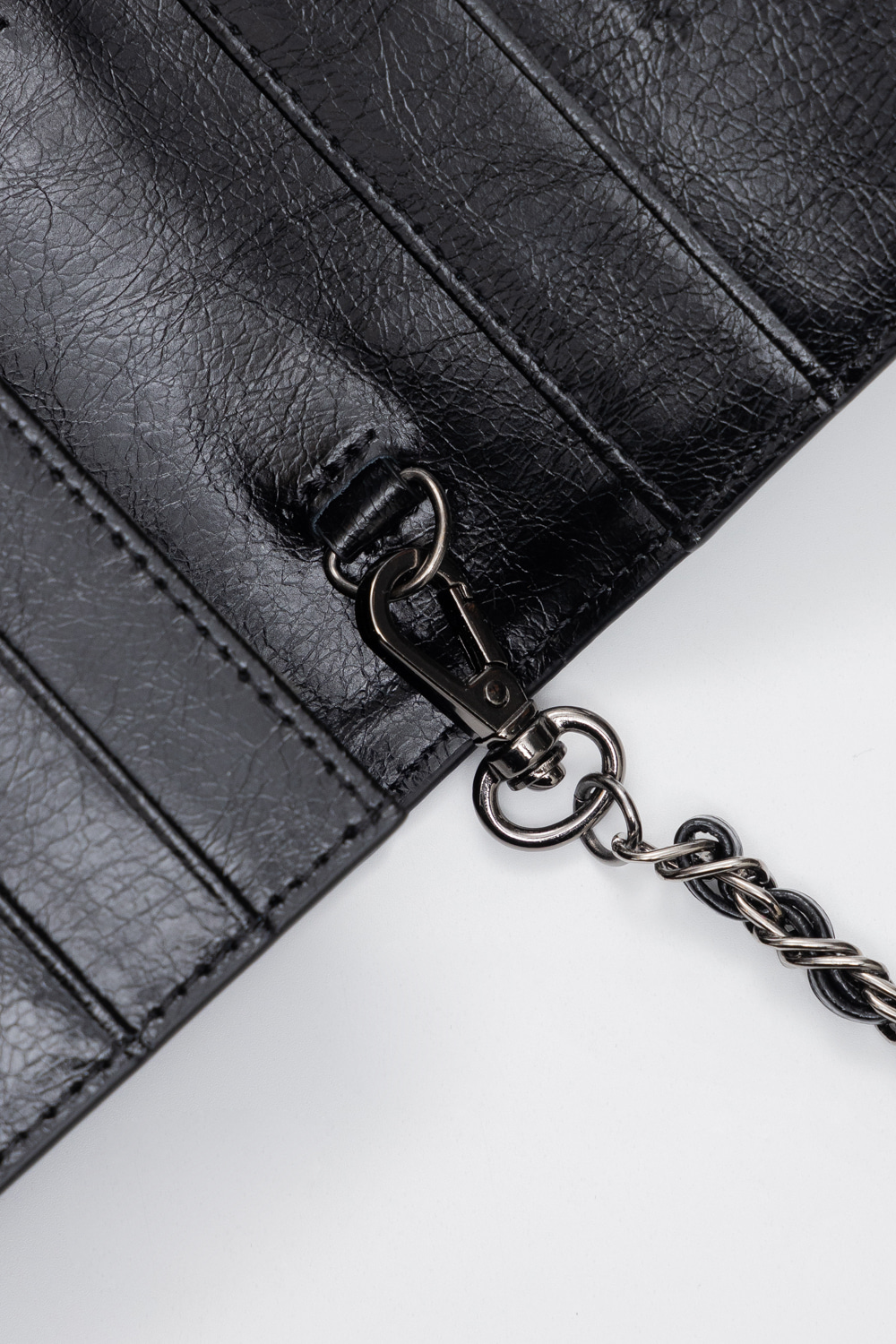 Knotted Wallet Bag (Real Leather-BK) - IUGAMAKARAS