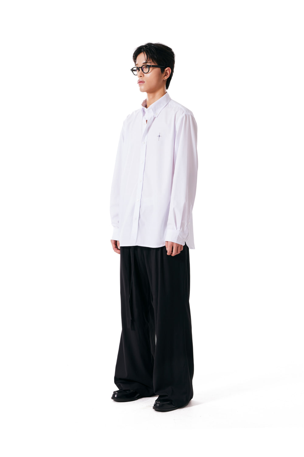 パンツ IUGAMAKARAS Belted Striped Trousers 2 Colors Belted Striped Trousers (Black) - IUGAMAKARAS