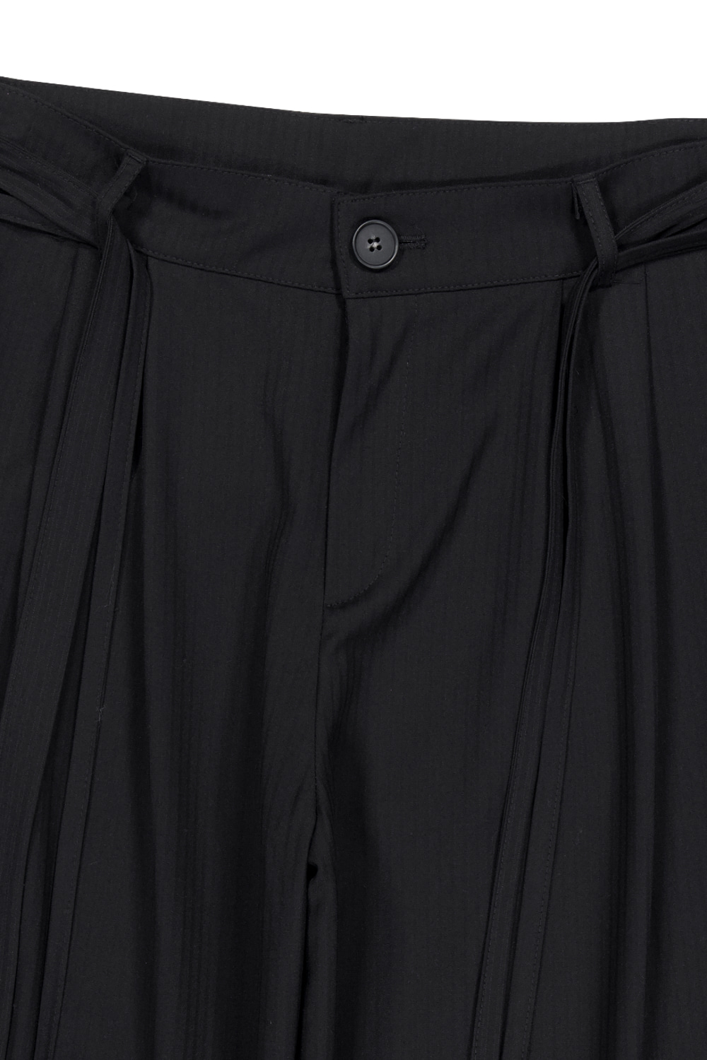 パンツ IUGAMAKARAS Belted Striped Trousers 2 Colors Belted Striped Trousers (Black) - IUGAMAKARAS