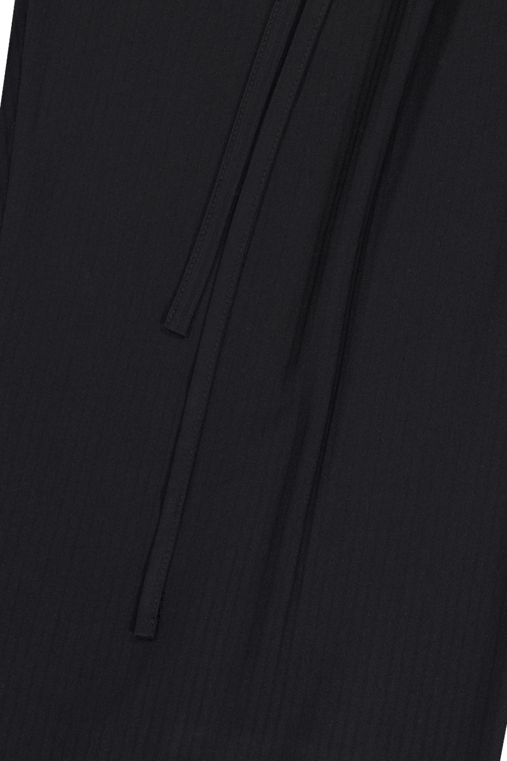 Belted Striped Trousers (Black) - IUGAMAKARAS