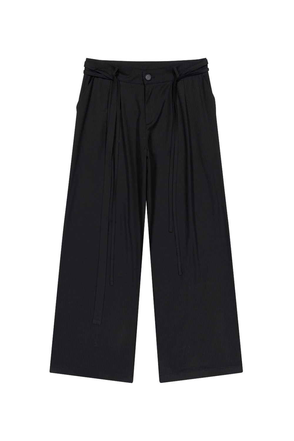 パンツ IUGAMAKARAS Belted Striped Trousers 2 Colors Belted Striped Trousers (Black) - IUGAMAKARAS