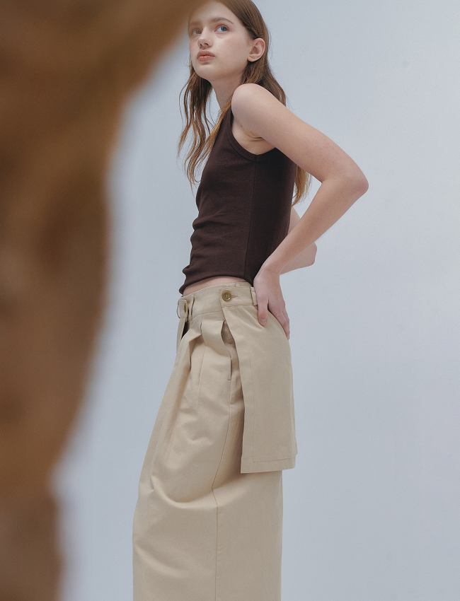 パンツ A MISTERY DIRECTION cotton wrap pants A MYSTERY DIRECTION | cotton wrap pants