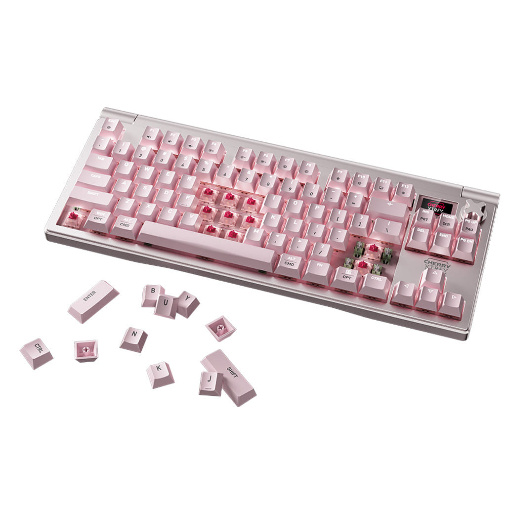 체리 엑스트리파이 MX 8.3 Petal 스위치 핑크 | 8K 무선 TKL 기계식 키보드