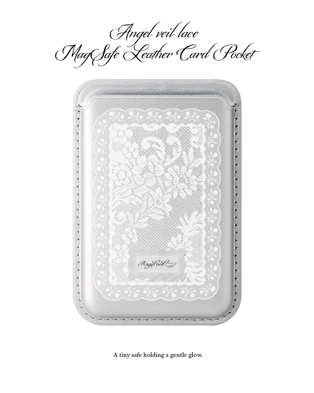 Angel Veil Lace MagSafe Card Pocket