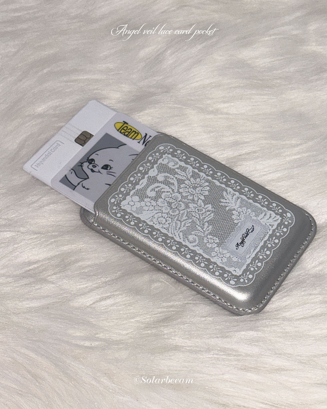 Angel Veil Lace MagSafe Card Pocket