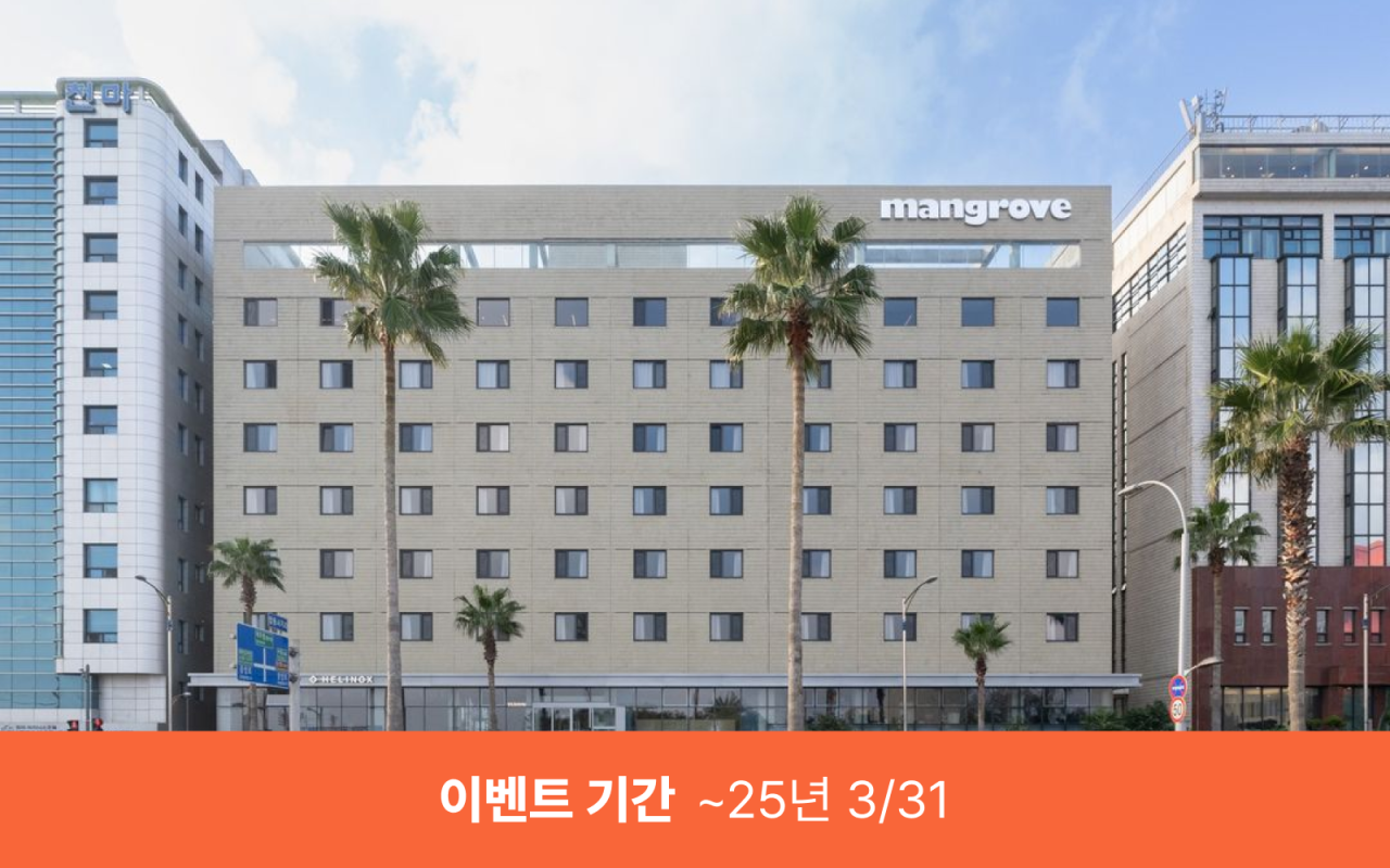 맹그로브 제주 시티 1박 무료 이벤트 혜택 (마감)