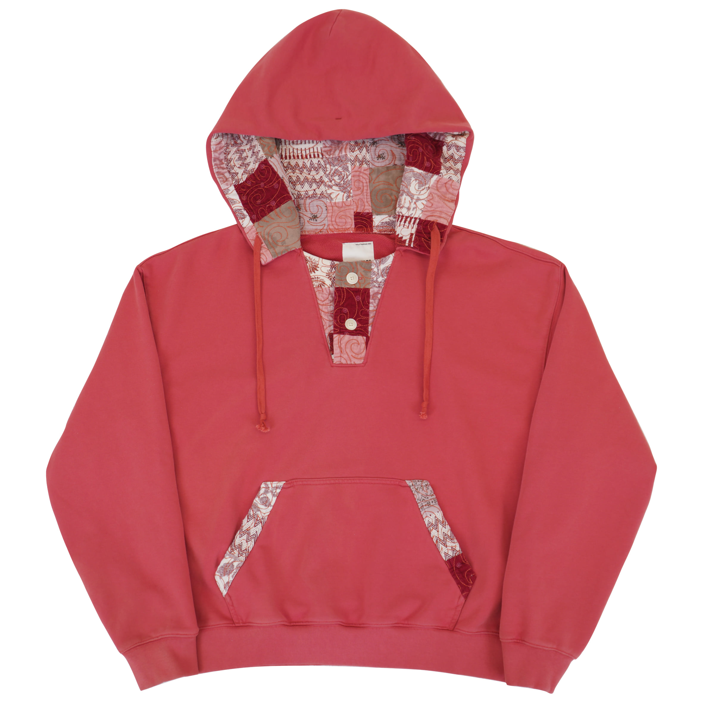 QUILTED PATCH BUTTON HOODIE - 오시타레