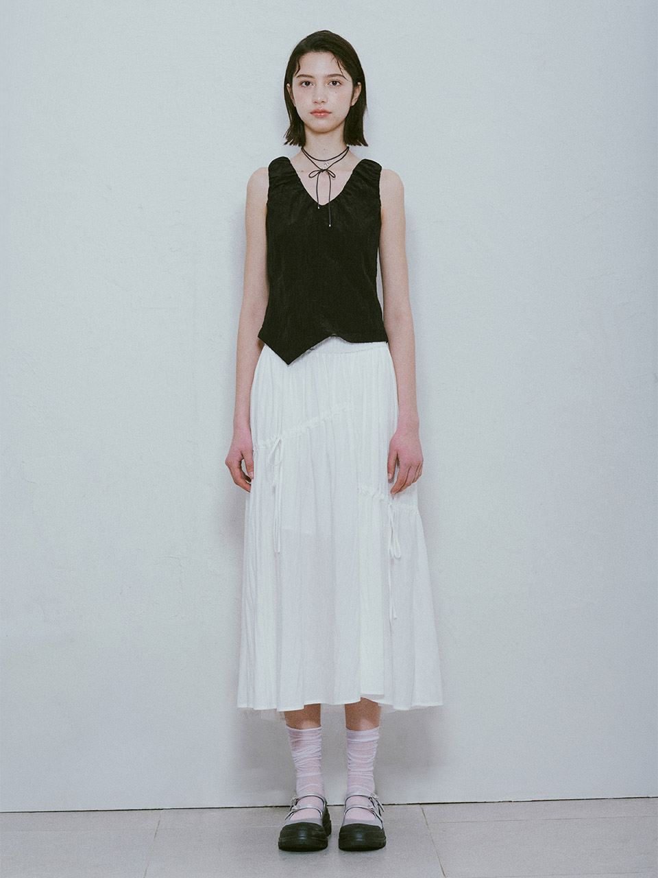 ★RAIVE★ String Skirt in White VW4MS23101 String Skirt in White VW5XS231-01 - RAIVE