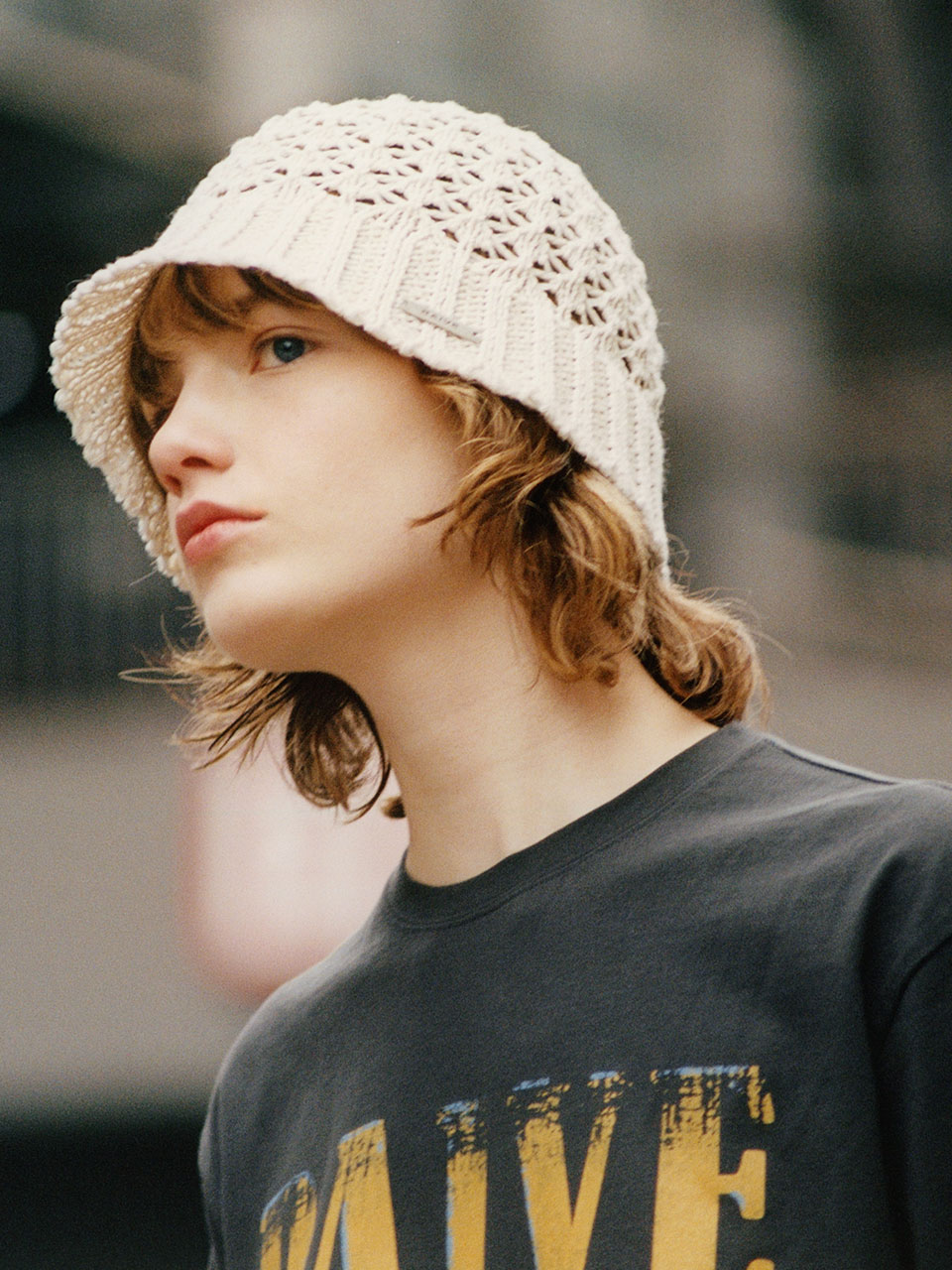 RAIVE ♥ Crochet Knitting Bucket Hat /追跡付 RAIVE ♥ Crochet Knitting Bucket Hat /追跡付 (RAIVE/ハット