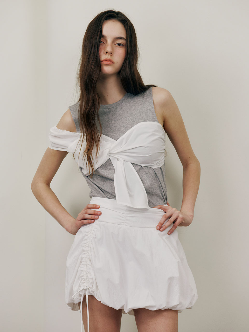 RAIVE ♥ Shirred Mini Skirt /追跡付 Shirred Mini Skirt VW5MS492_2color - RAIVE