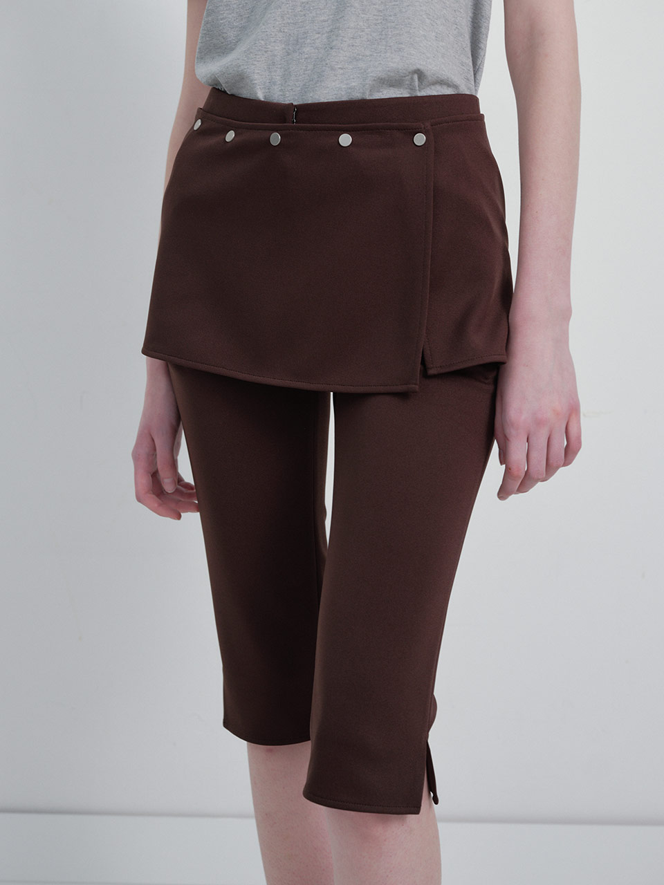 Wrap-skirt Capri Pants VW6SL274_2color - RAIVE