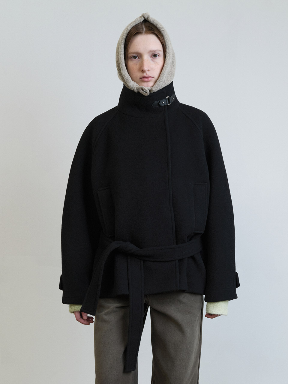 Low-Belted Half Coat VW5WH041_2color - RAIVE