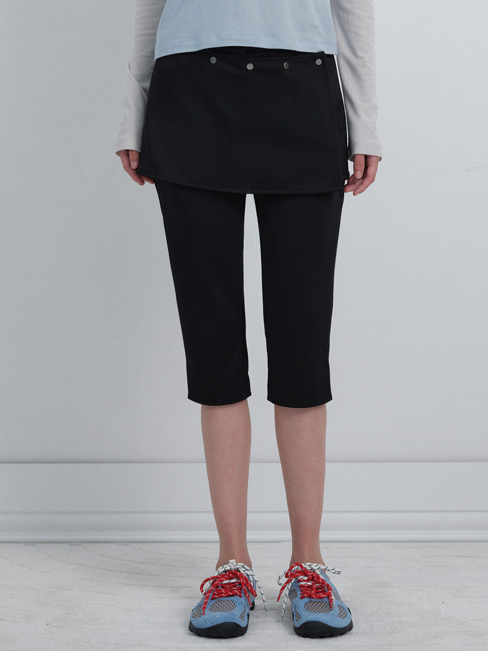Wrap-skirt Capri Pants VW6SL274_2color - RAIVE