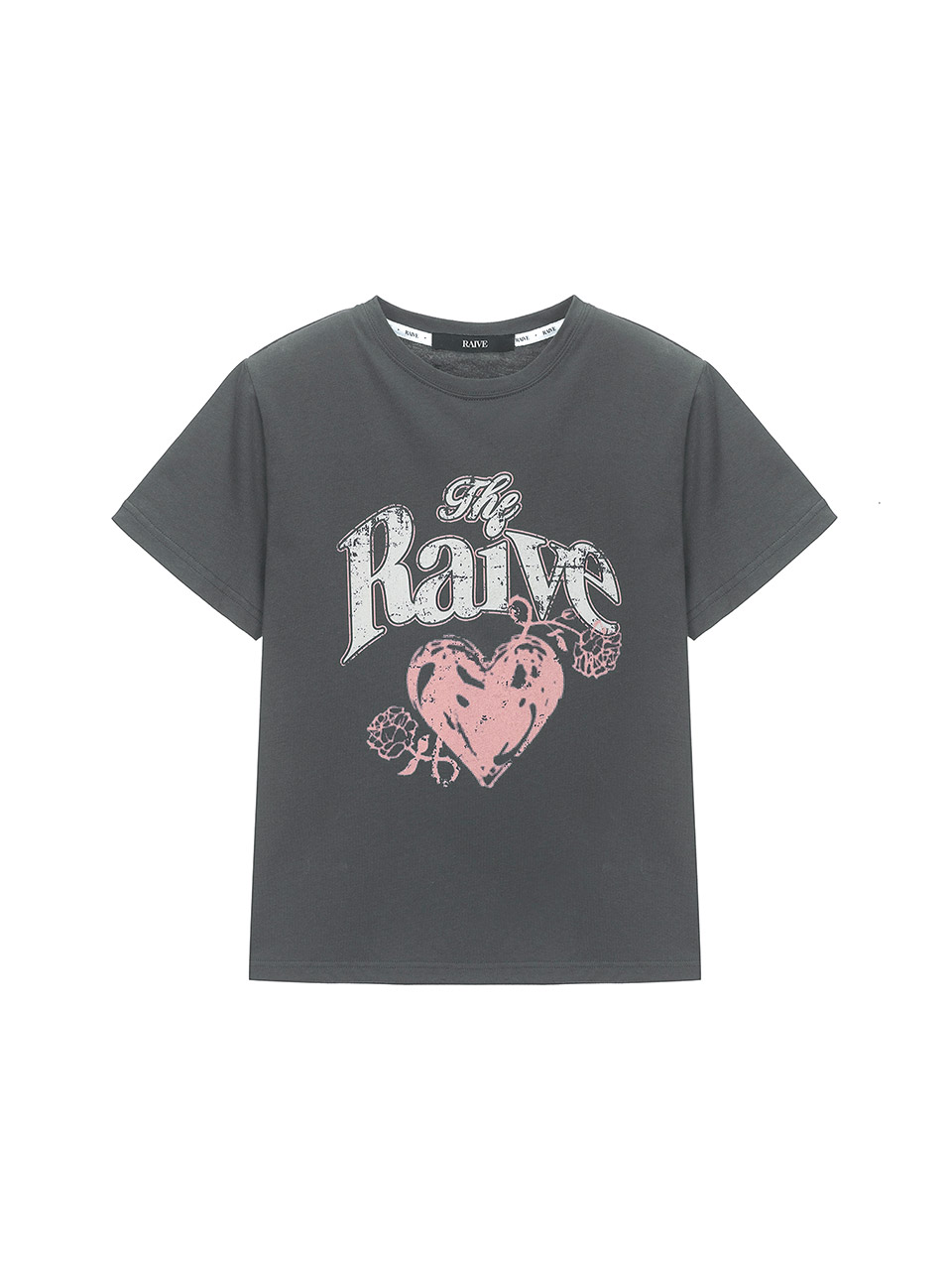 ★RAIVE★ Drawing Heart Graphic Tshirts VW4AE101_3color Drawing Heart Graphic T-shirts VW4AE101_3color - 감도 깊은