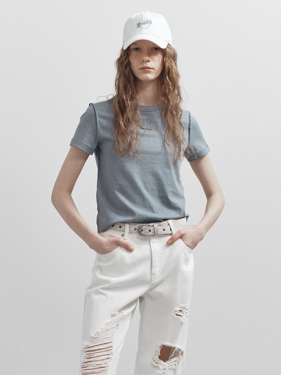 ●RAIVE● Pigment New Embroidered T-shirt VW5SE520_3color 商品 - T-Shirts - RAIVE