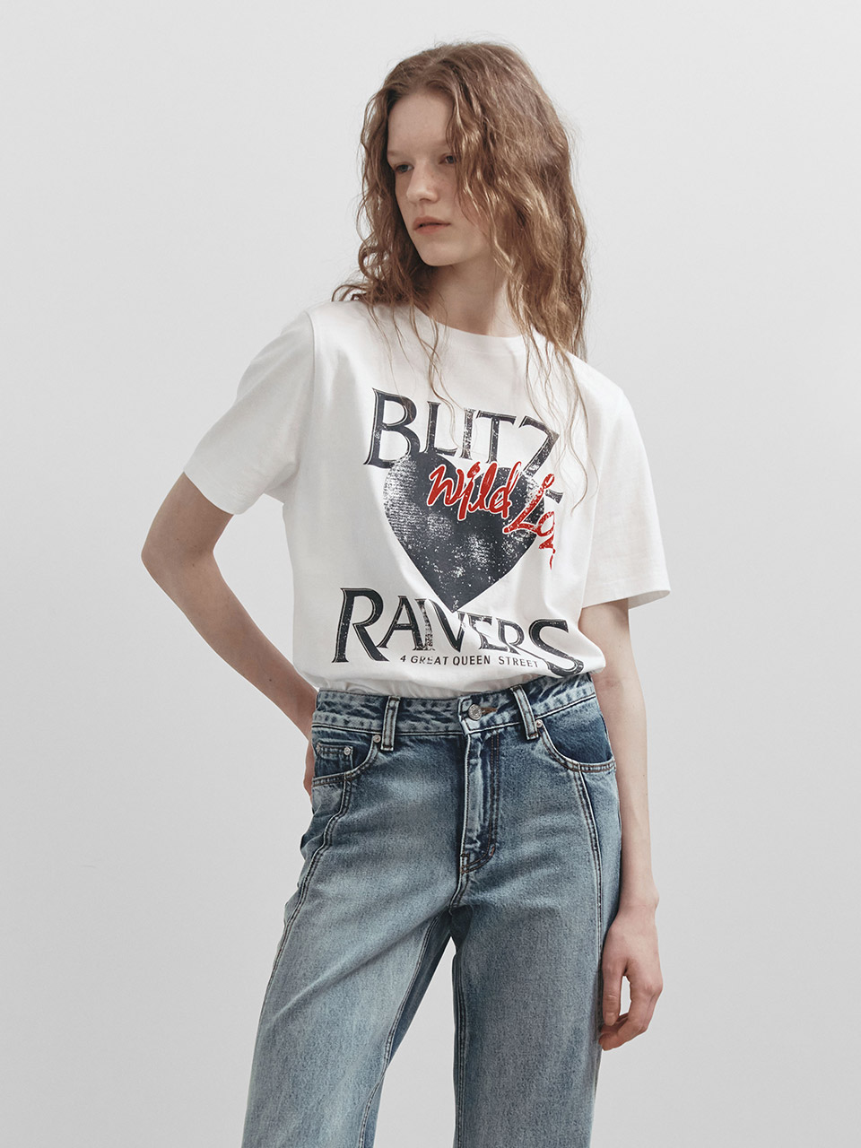 RAIVE ♥ Blitz Ravers Graphic T-shirt / 追跡付 Blitz Ravers Graphic T-shirt VW5SE522_3color - RAIVE