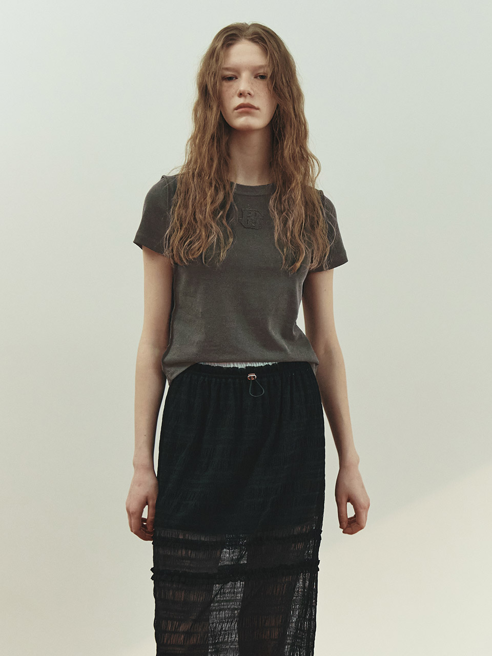 ★RAIVE★ Pigment New Embroidered Tshirt VW5SE520_3color Pigment New Embroidered T-shirt VW5SE520_3color - 레이브