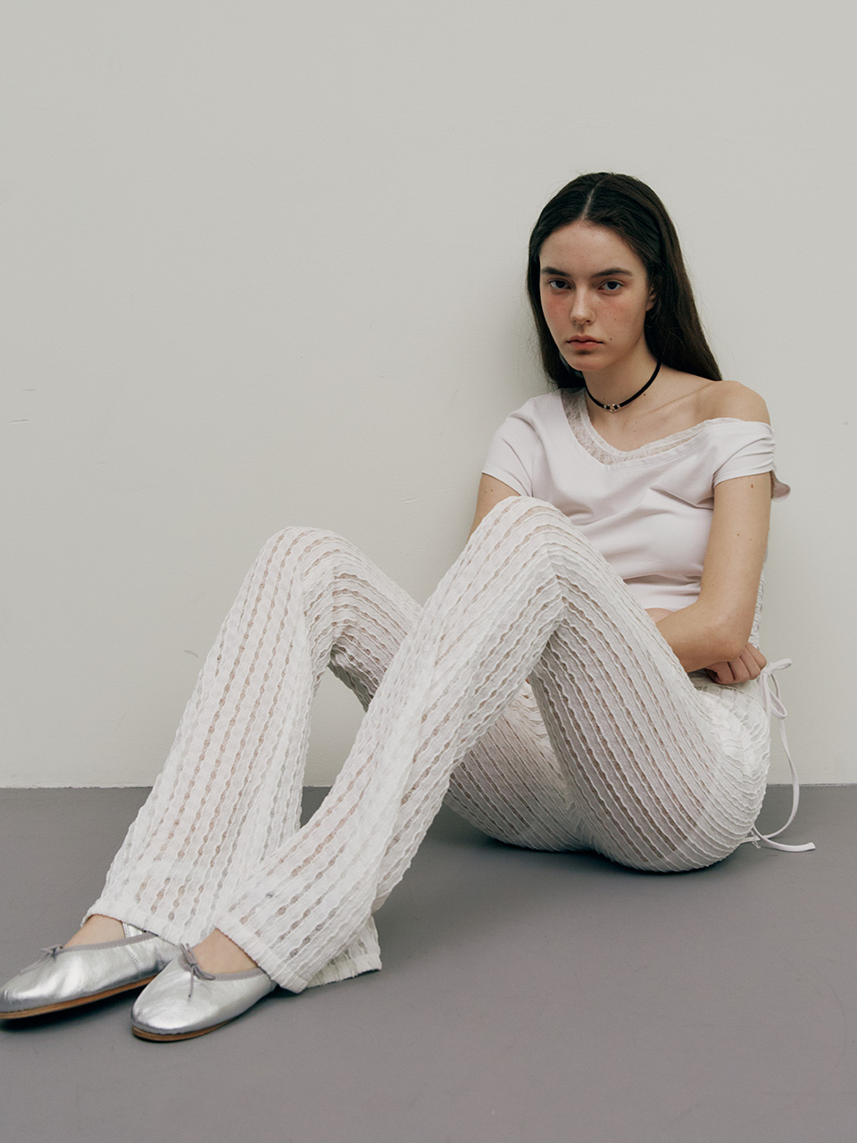 RAIVE ♥ Ruffled Hem Pants /追跡付 Petite Ruffle Hem Trousers