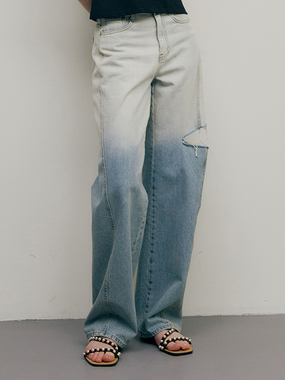 RAIVE ♥ Stud Wide Denim Pants /追跡付 zz-70865135_19-1.jpg?1713513995