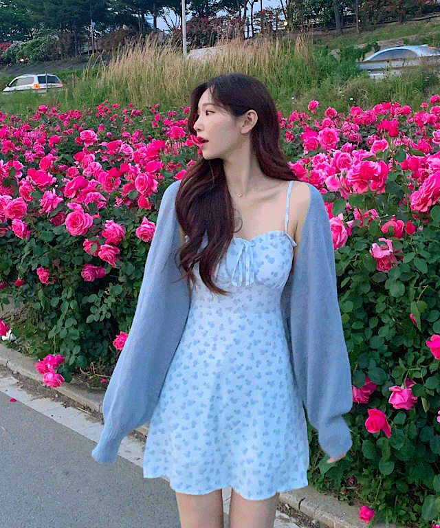 로즈 원피스 2color