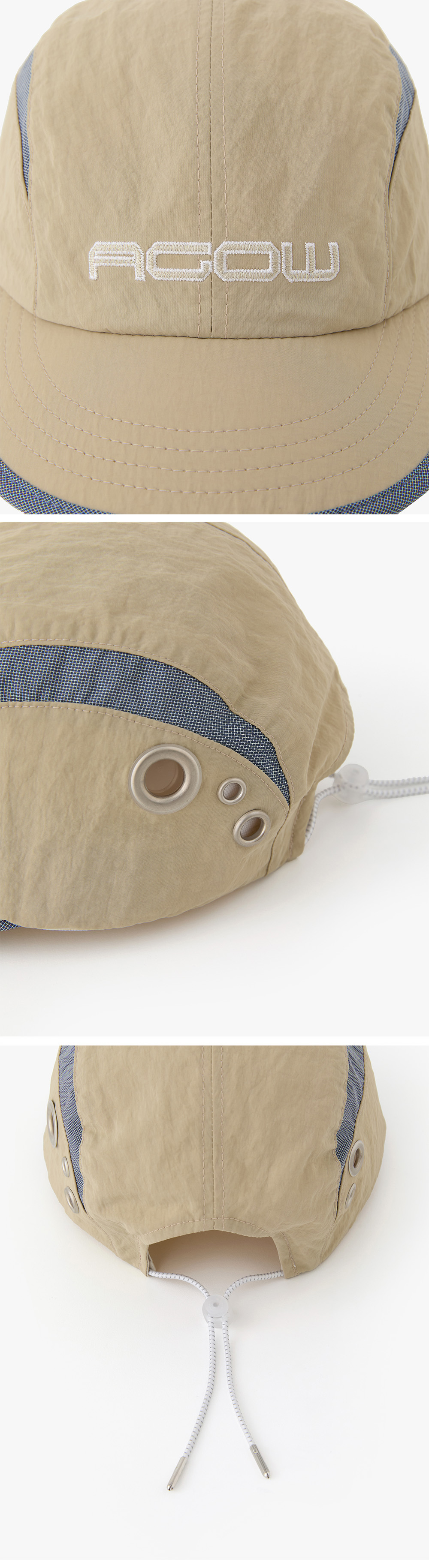 Eyelet Panel Nylon Cap Detail 5
