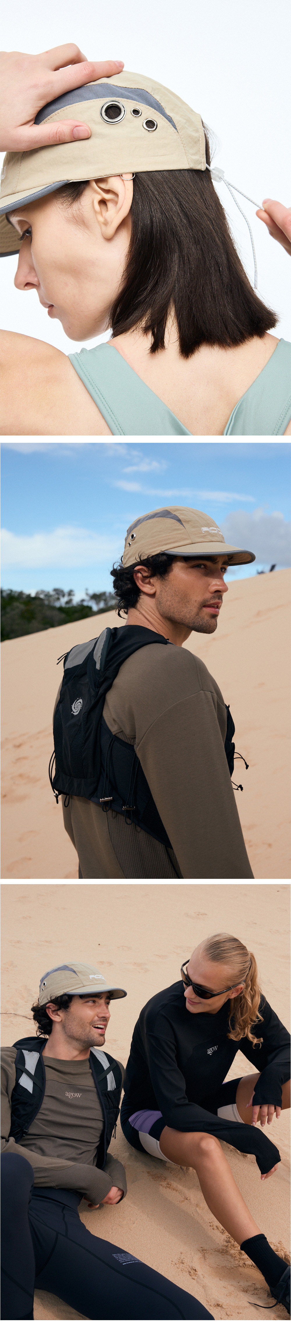 Eyelet Panel Nylon Cap Detail 3